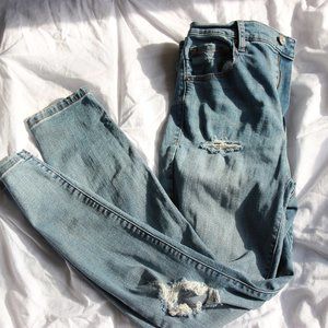 Ripped Skinny Garage Brand Jeans